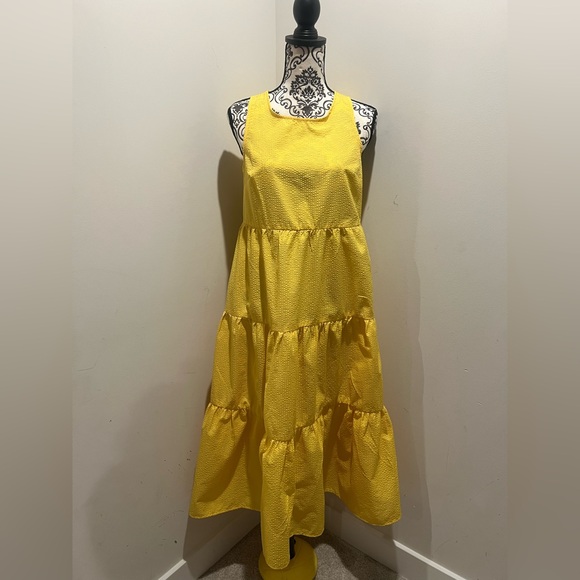 a new day Dresses & Skirts - A New Day Sunny Yellow Tiered Maxi Dress
